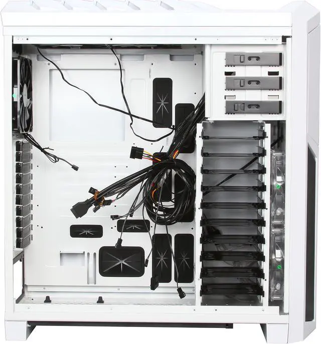 Alt view image 6 of 9 - Rosewill THRONE-W Gaming ATX Full Tower Computer Case, support up to E-ATX/XL-ATX, come with Six Fans-2x Front Blue LED 140mm Fan, 2x Top 140mm Fan, 1x Side 230mm Fan, 1x Rear 140mm Fan