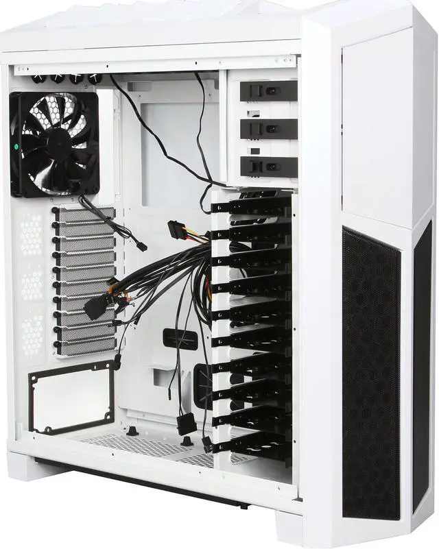 Alt view image 7 of 9 - Rosewill THRONE-W Gaming ATX Full Tower Computer Case, support up to E-ATX/XL-ATX, come with Six Fans-2x Front Blue LED 140mm Fan, 2x Top 140mm Fan, 1x Side 230mm Fan, 1x Rear 140mm Fan