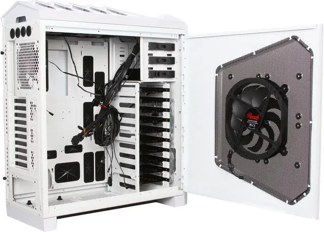 Alt view image 5 of 9 - Rosewill THRONE-W Gaming ATX Full Tower Computer Case, support up to E-ATX/XL-ATX, come with Six Fans-2x Front Blue LED 140mm Fan, 2x Top 140mm Fan, 1x Side 230mm Fan, 1x Rear 140mm Fan