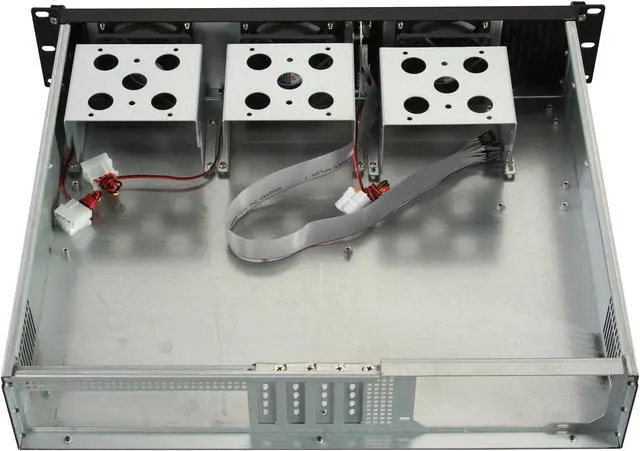 Alt view image 5 of 7 - Rosewill RSV-Z2600 - 2U Rackmount Server Case / Chassis - 4 x 3.5" Internal HDD Bays, 3 Included 80mm Cooling Fans