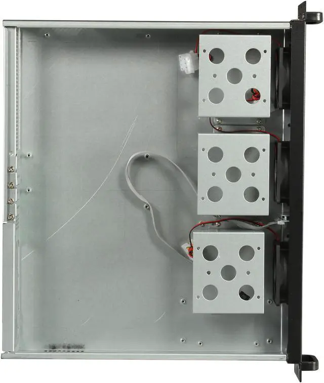 Alt view image 6 of 7 - Rosewill RSV-Z2600 - 2U Rackmount Server Case / Chassis - 4 x 3.5" Internal HDD Bays, 3 Included 80mm Cooling Fans