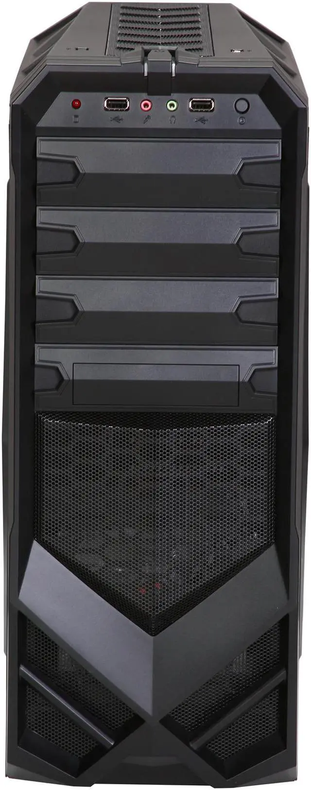 Alt view image 2 of 10 - Rosewill - Black Gaming ATX Mid Tower Computer Case - Three Fans Included, Up to Four Fans Supported, Top-Mounted USB 3.0 Port - Galaxy-01