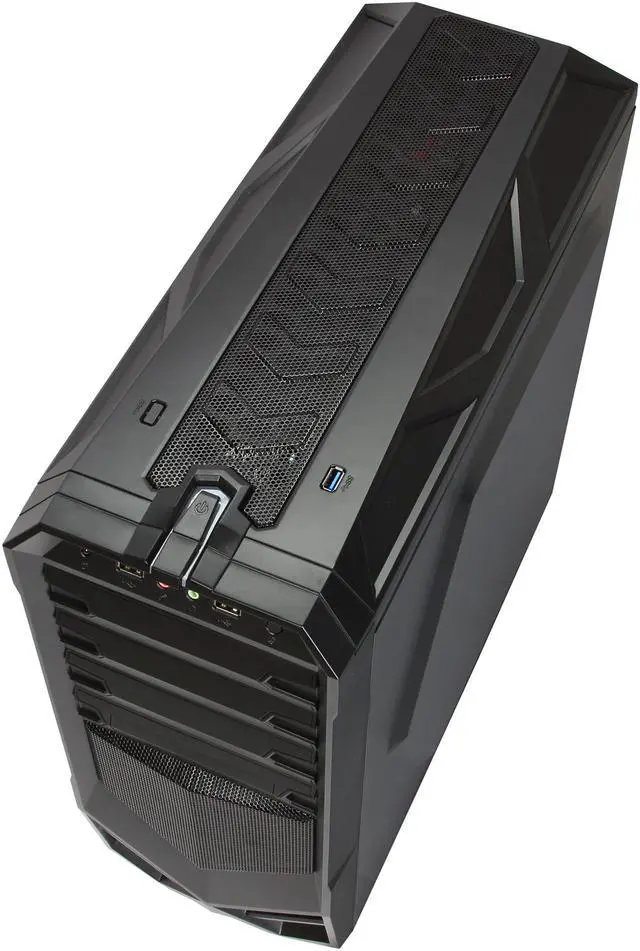 Alt view image 8 of 10 - Rosewill - Black Gaming ATX Mid Tower Computer Case - Three Fans Included, Up to Four Fans Supported, Top-Mounted USB 3.0 Port - Galaxy-01