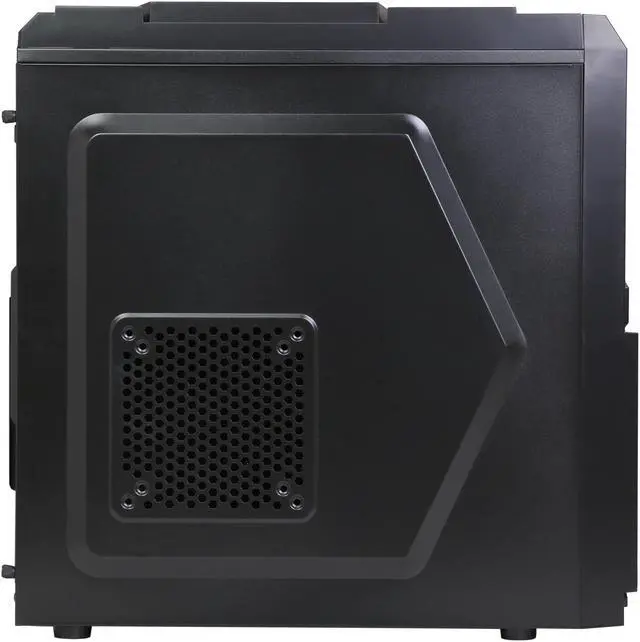 Alt view image 4 of 10 - Rosewill - Black Gaming ATX Mid Tower Computer Case - Top-Mounted USB 3.0 Port, Three Fans Included: 1 x Front Blue LED 120mm, 1 x Rear 120mm, 1 x Top 120mm - Galaxy-03