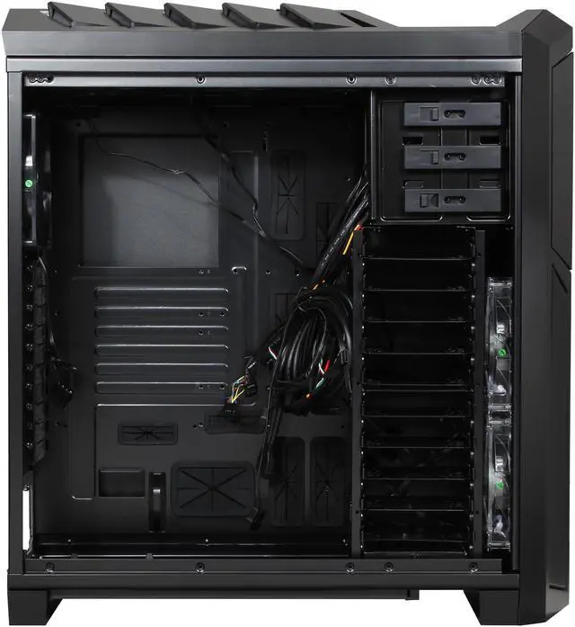Alt view image 7 of 10 - Rosewill THRONE-Window-A Black Gaming ATX Full Tower Computer Case, support up to E-ATX/XL-ATX, come with Five Fans-2x Front Red LED 140mm Fan, 2x Top 140mm Fan, 1x Rear 140mm Fan