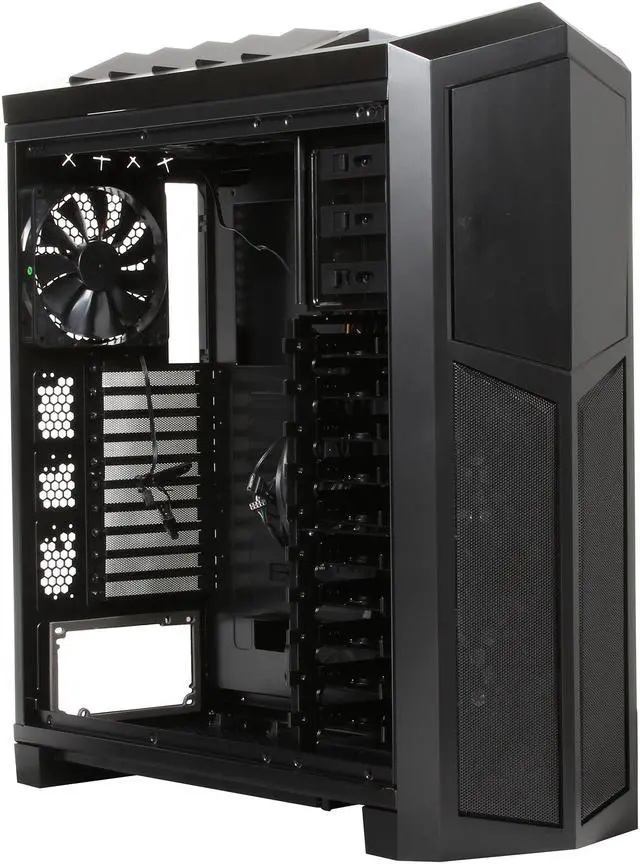 Alt view image 8 of 10 - Rosewill THRONE-Window-A Black Gaming ATX Full Tower Computer Case, support up to E-ATX/XL-ATX, come with Five Fans-2x Front Red LED 140mm Fan, 2x Top 140mm Fan, 1x Rear 140mm Fan