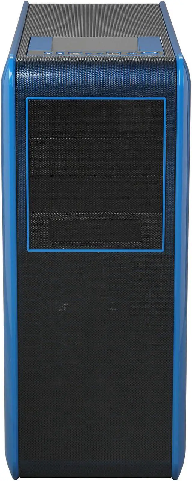 Alt view image 2 of 11 - Rosewill BLACKHAWK - Gaming ATX Mid Tower Computer Case, Blue Edition - Five Fans Included, Side Window Panel, Top HDD Dock