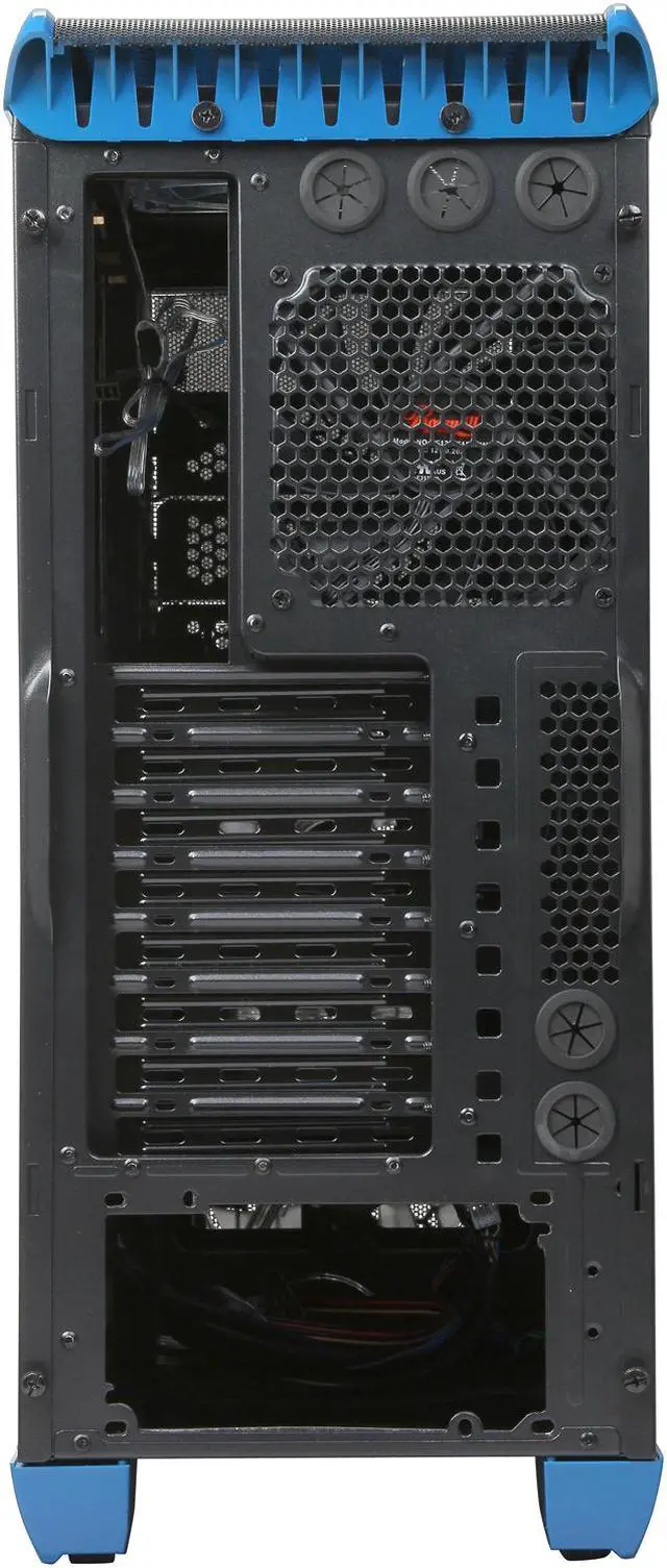Alt view image 10 of 11 - Rosewill BLACKHAWK - Gaming ATX Mid Tower Computer Case, Blue Edition - Five Fans Included, Side Window Panel, Top HDD Dock