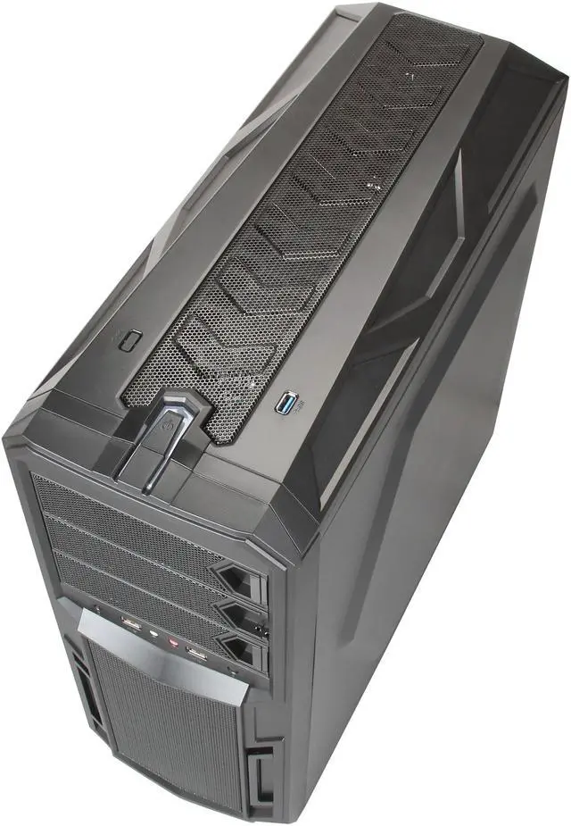 Alt view image 8 of 10 - Rosewill Galaxy-02-A - Black Gaming ATX Mid Tower Computer Case - Top-Mounted USB 3.0 Ports, Two Fans - 1 x Front Red LED 120mm, 1 x Rear 120mm