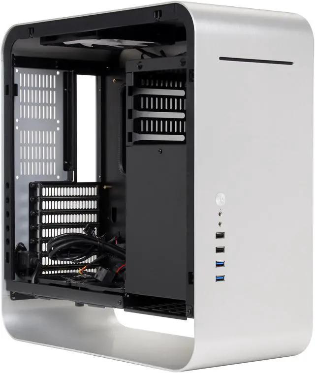 Alt view image 7 of 9 - Rosewill Legacy MX2-S Trio Fans Silver Aluminum Alloy  ATX Mid Tower Computer Case