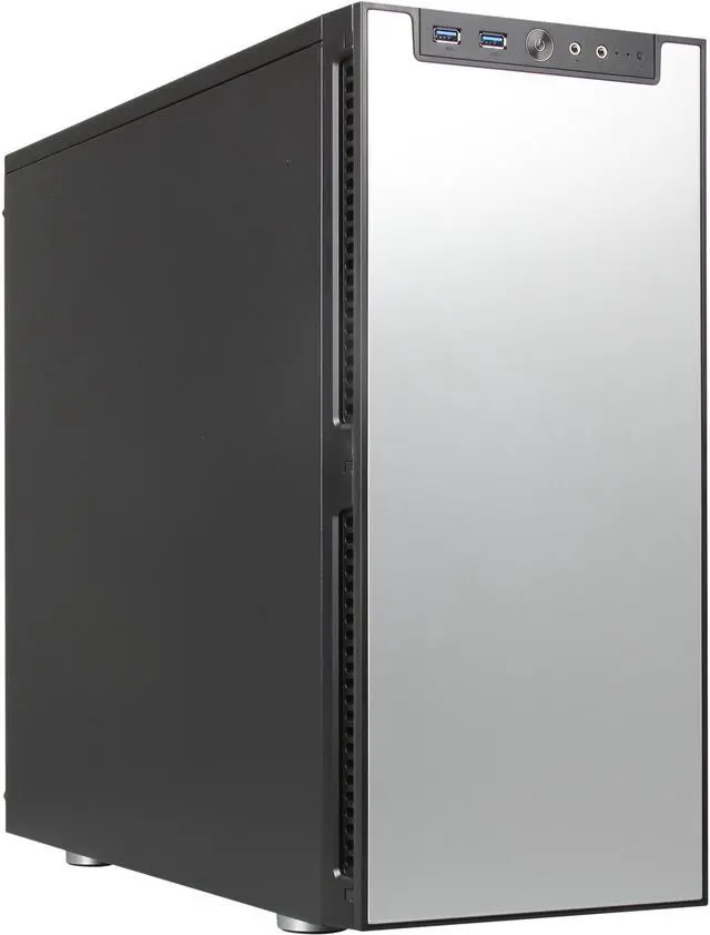 Main image of Rosewill Legacy QT01-S - Tri-Fan, Silver Aluminum Alloy ATX Mid Tower Silent Computer Case
