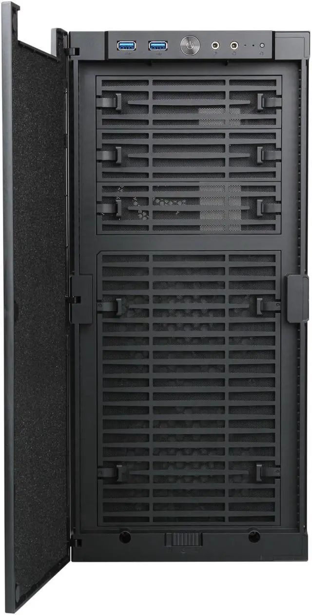 Alt view image 2 of 9 - Rosewill Legacy QT01-S - Tri-Fan, Silver Aluminum Alloy ATX Mid Tower Silent Computer Case