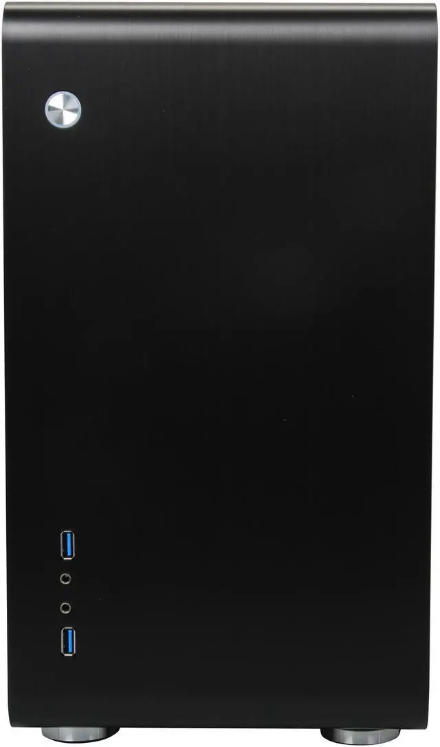 Alt view image 2 of 7 - Rosewill Legacy U3-B - Black, Aluminum Alloy, Micro ATX, Mini Tower Computer Case