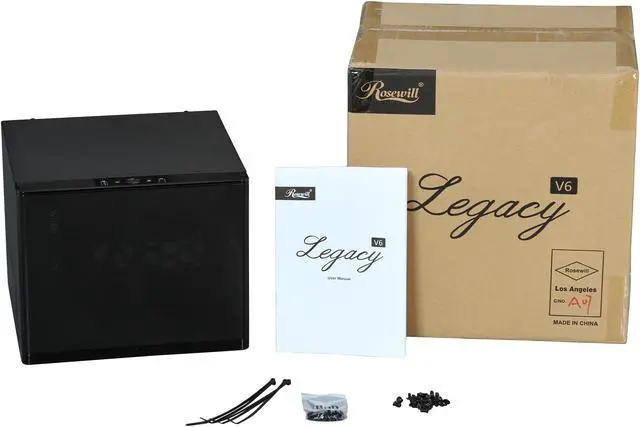 Alt view image 9 of 9 - Rosewill Legacy V6-B - Mini-ITX Tower Computer Case