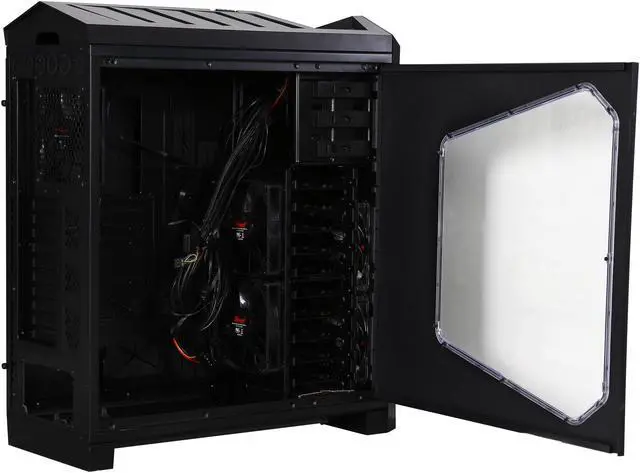 Alt view image 5 of 10 - Rosewill - Black ATX Full Tower Gaming Computer Case - Supports E-ATX / XL-ATX Motherboards, Supports Up to 8 Fans - Throne-Window