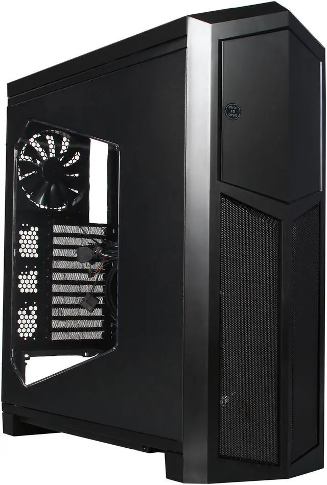 Alt view image 7 of 10 - Rosewill - Black ATX Full Tower Gaming Computer Case - Supports E-ATX / XL-ATX Motherboards, Supports Up to 8 Fans - Throne-Window