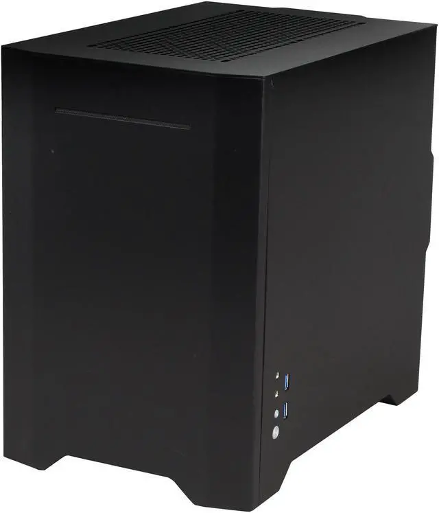 Alt view image 3 of 10 - Rosewill Legacy W1-B - Black Aluminum & Steel Mini-ITX Tower Computer Case - Dual Fans