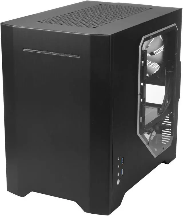 Alt view image 3 of 9 - Rosewill Legacy W1-B-Window Black Dual Fans Computer Case
