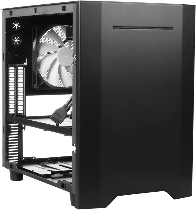 Alt view image 7 of 9 - Rosewill Legacy W1-B-Window Black Dual Fans Computer Case