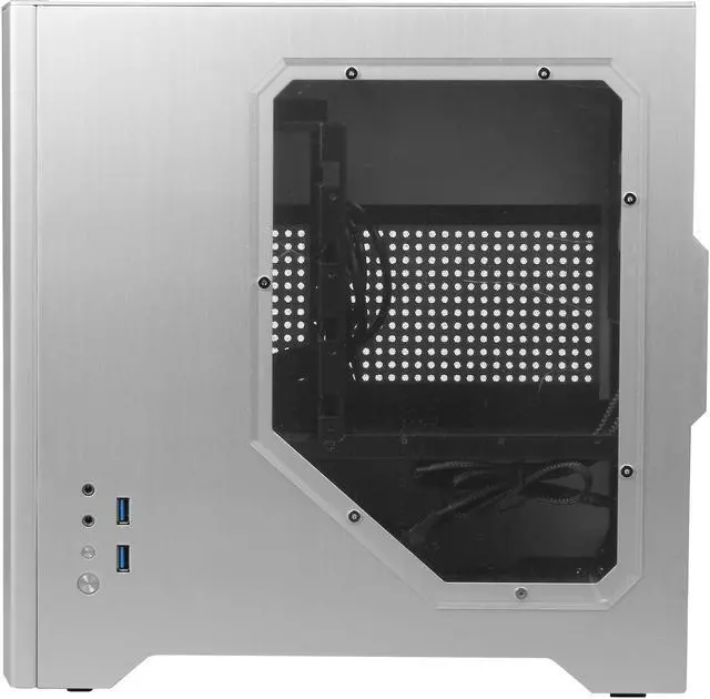 Alt view image 4 of 9 - Rosewill Legacy W1-S - Window, Silver Aluminum & Steel Mini-ITX Tower Dual-Fan Computer Case