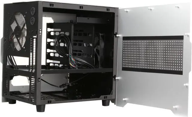 Alt view image 5 of 9 - Rosewill Legacy W1-S - Window, Silver Aluminum & Steel Mini-ITX Tower Dual-Fan Computer Case