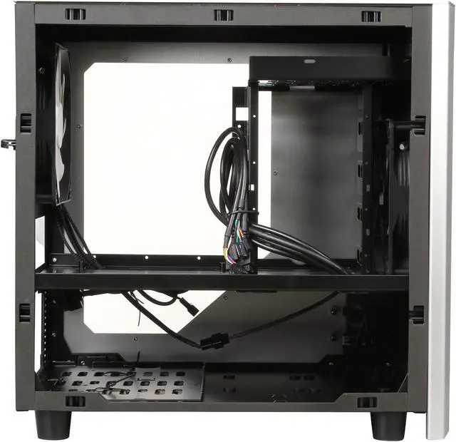 Alt view image 6 of 9 - Rosewill Legacy W1-S - Window, Silver Aluminum & Steel Mini-ITX Tower Dual-Fan Computer Case