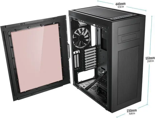 Alt view image 7 of 13 - Rosewill RISE ATX Full Tower Gaming PC Computer Case, EATX Support, Dual PSU Support, Optional 360mm Water Cooling Radiator, up to 7 Fan Support