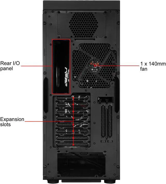 Alt view image 13 of 13 - Rosewill RISE ATX Full Tower Gaming PC Computer Case, EATX Support, Dual PSU Support, Optional 360mm Water Cooling Radiator, up to 7 Fan Support