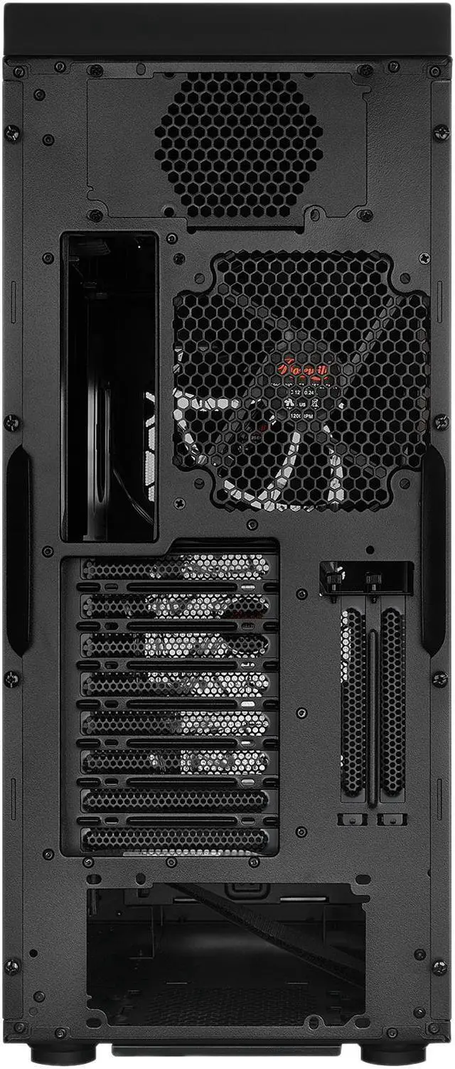 Alt view image 12 of 14 - Rosewill RISE GLOW ATX Full Tower Gaming PC Computer Case, Supports: E-ATX, Dual PSU Mount, Vertical GPU Mount & 360mm Liquid Coolers, 4 Dual-Speed Fans