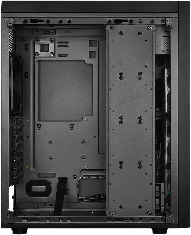 Alt view image 5 of 14 - Rosewill RISE GLOW ATX Full Tower Gaming PC Computer Case, Supports: E-ATX, Dual PSU Mount, Vertical GPU Mount & 360mm Liquid Coolers, 4 Dual-Speed Fans