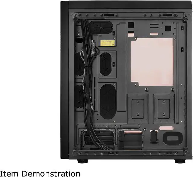 Alt view image 6 of 14 - Rosewill RISE GLOW ATX Full Tower Gaming PC Computer Case, Supports: E-ATX, Dual PSU Mount, Vertical GPU Mount & 360mm Liquid Coolers, 4 Dual-Speed Fans