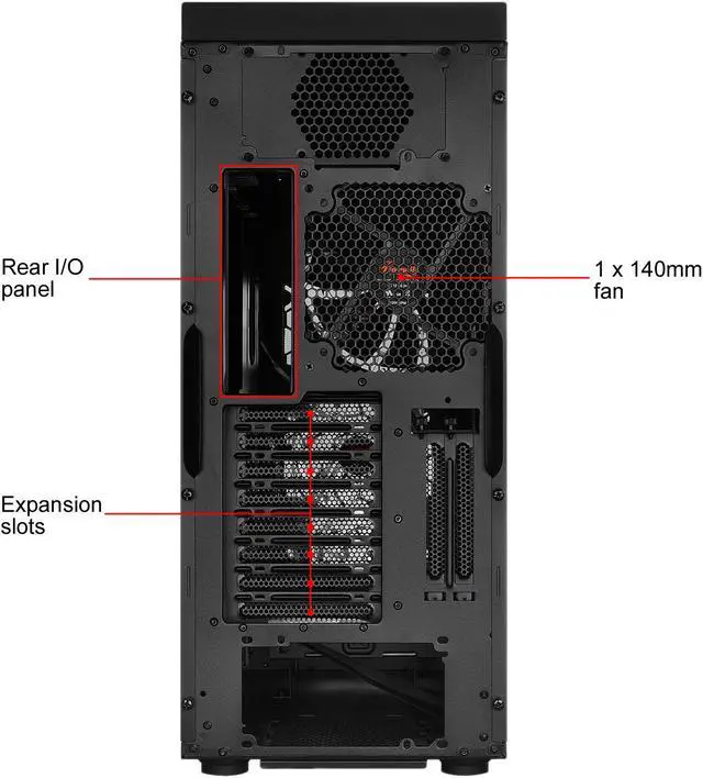 Alt view image 13 of 14 - Rosewill RISE GLOW ATX Full Tower Gaming PC Computer Case, Supports: E-ATX, Dual PSU Mount, Vertical GPU Mount & 360mm Liquid Coolers, 4 Dual-Speed Fans