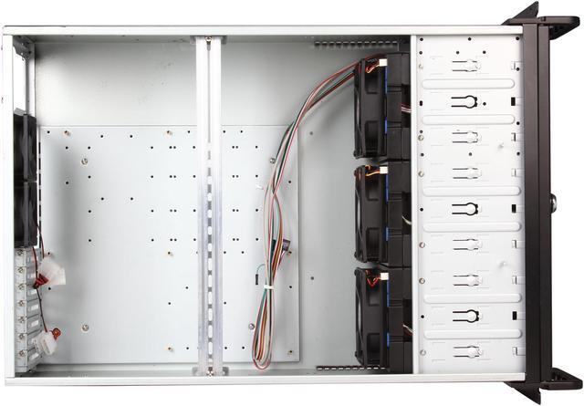 Alt view image 6 of 8 - Rosewill RSV-L4412 - 4U Rackmount Server Case or Chassis, 12 SATA / SAS Hot-swap Drives, 5 Cooling Fans Included