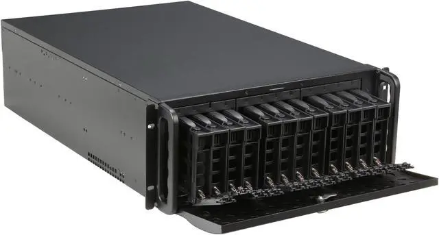 Alt view image 7 of 8 - Rosewill RSV-L4412 - 4U Rackmount Server Case or Chassis, 12 SATA / SAS Hot-swap Drives, 5 Cooling Fans Included