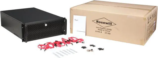 Alt view image 8 of 8 - Rosewill RSV-L4412 - 4U Rackmount Server Case or Chassis, 12 SATA / SAS Hot-swap Drives, 5 Cooling Fans Included