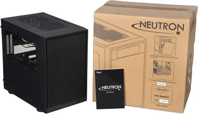 Alt view image 9 of 9 - Rosewill Neutron – Mini Tower Computer Case – Gaming Cube – Supports Mini-ITX M/B – Supports Standard PS/2 PSU – Supports Up to 13.3” (340 mm) VGA Cards & Up to 6 Fans