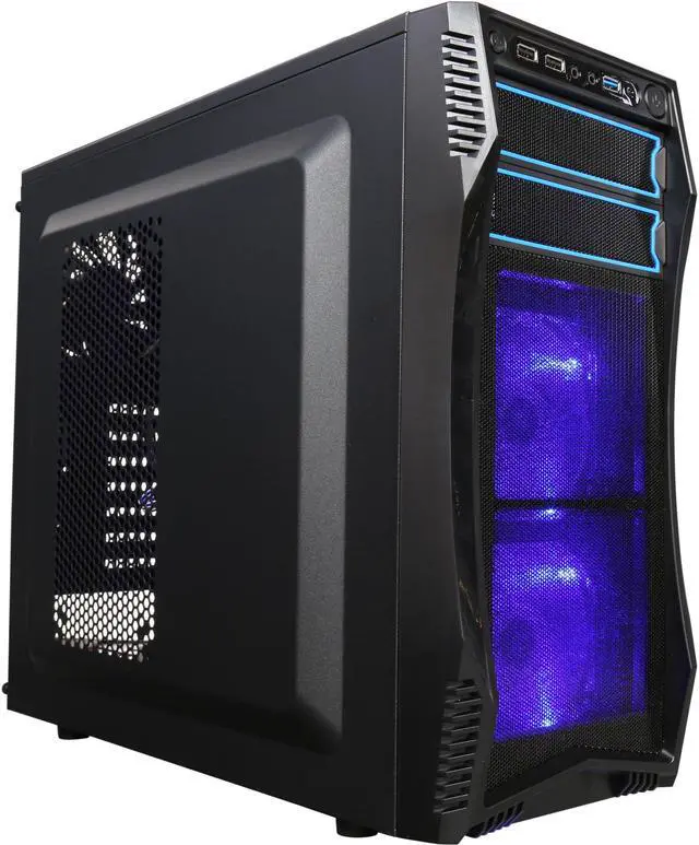 Main image of Rosewill ATX Mid Tower Gaming Computer Case, Latching Tool-less Design of Drive Bays, Support up to 5 Fans - CHALLENGER S
