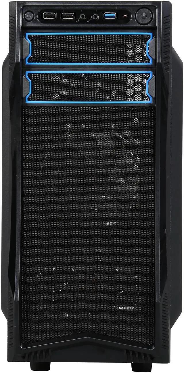 Alt view image 2 of 8 - Rosewill ATX Mid Tower Gaming Computer Case, Latching Tool-less Design of Drive Bays, Support up to 5 Fans - CHALLENGER S