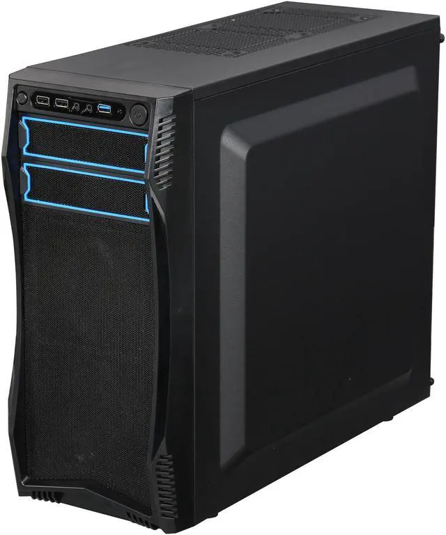 Alt view image 3 of 8 - Rosewill ATX Mid Tower Gaming Computer Case, Latching Tool-less Design of Drive Bays, Support up to 5 Fans - CHALLENGER S