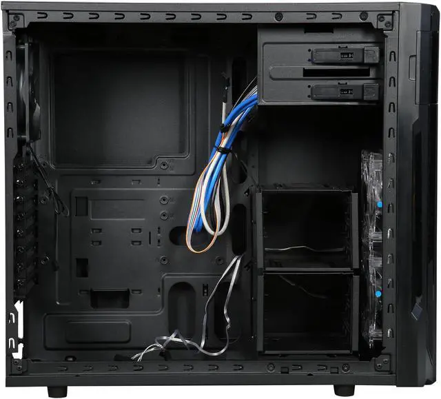 Alt view image 6 of 10 - Rosewill ATX Mid Tower Gaming Computer Case, Tool-less Design of Drive Bays, Removable HDD Cages, Support up to 6 Fans - STAR PREDATOR
