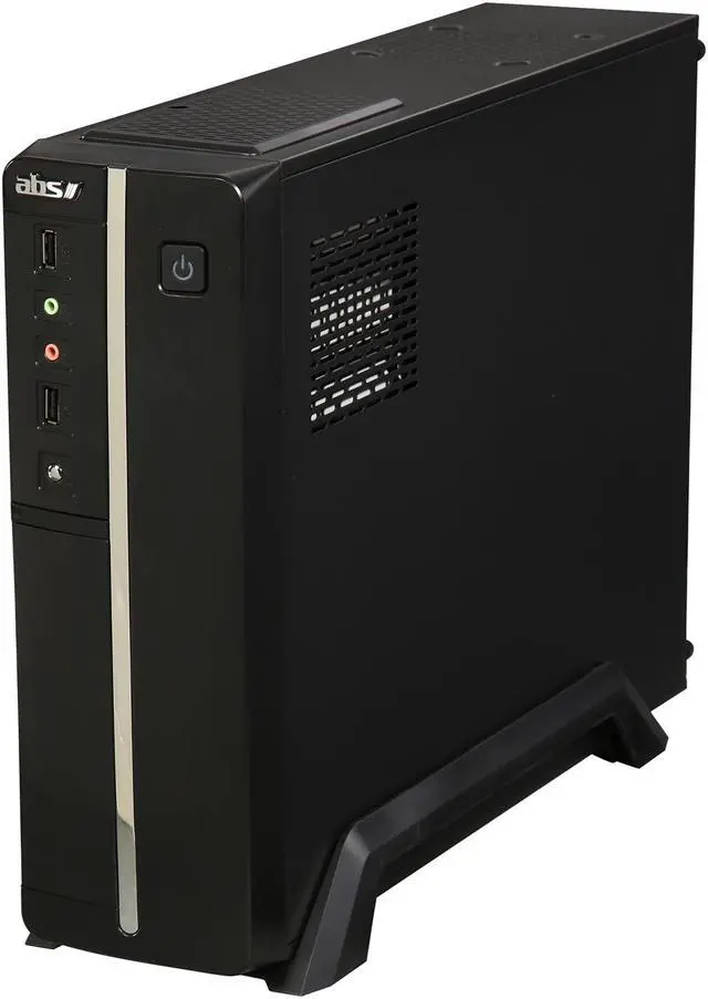 Alt view image 3 of 9 - ABS R206-ITX - Micro ATX Slim Computer Case - Black