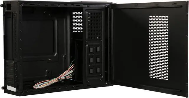 Alt view image 5 of 9 - ABS R206-ITX - Micro ATX Slim Computer Case - Black