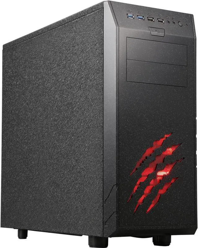 Main image of Rosewill WolfStone ATX Mid Tower Gaming Computer Case, support VGA card length up to 340mm, come with four fans - 2x Front 120mm Fan, 1x Rear 120mm Fan, 1x Top 140mm Fan