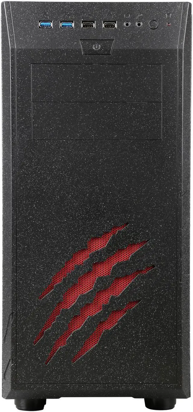 Alt view image 2 of 9 - Rosewill WolfStone ATX Mid Tower Gaming Computer Case, support VGA card length up to 340mm, come with four fans - 2x Front 120mm Fan, 1x Rear 120mm Fan, 1x Top 140mm Fan