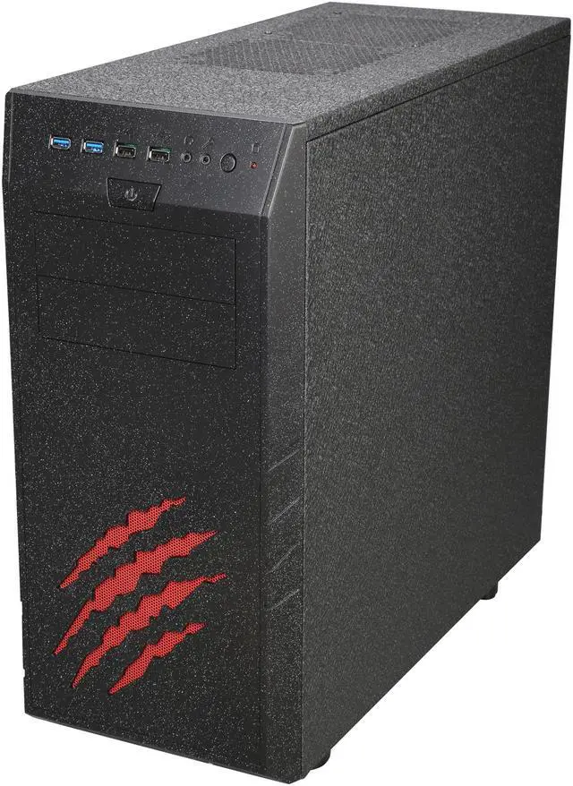 Alt view image 3 of 9 - Rosewill WolfStone ATX Mid Tower Gaming Computer Case, support VGA card length up to 340mm, come with four fans - 2x Front 120mm Fan, 1x Rear 120mm Fan, 1x Top 140mm Fan