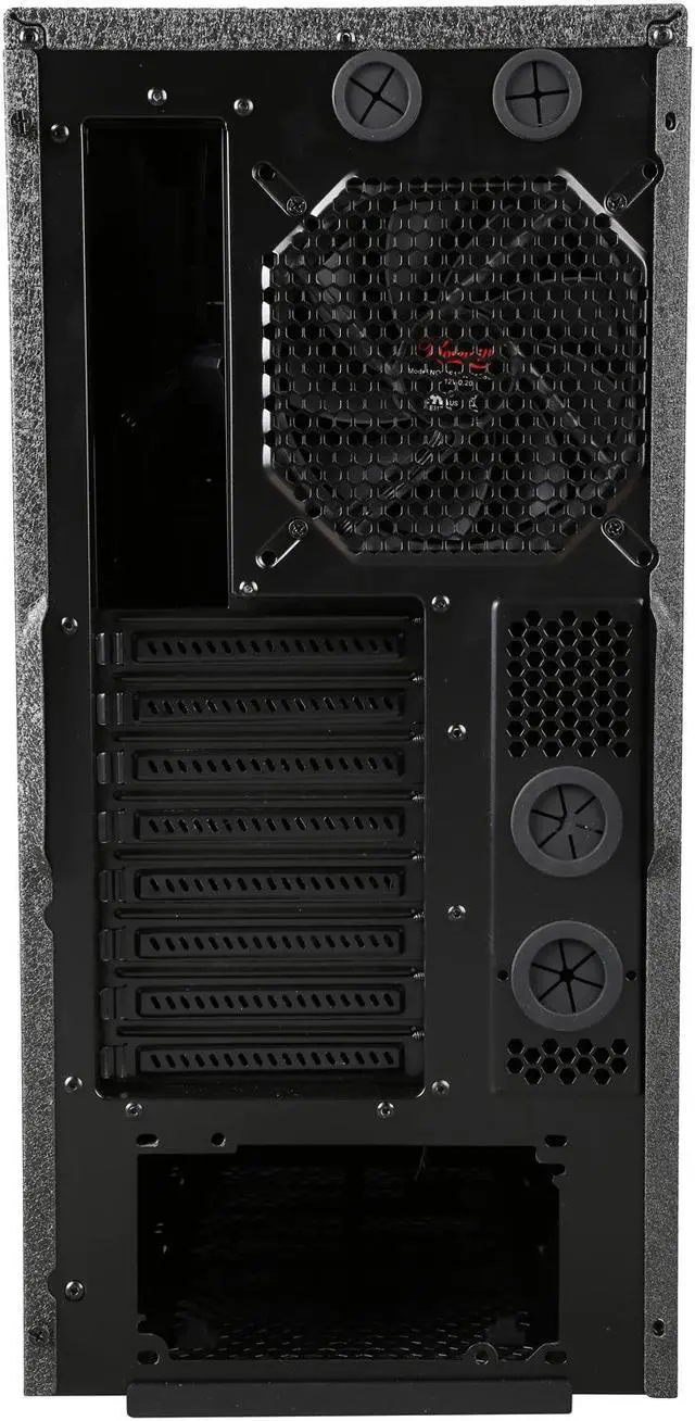 Alt view image 8 of 9 - Rosewill WolfStone ATX Mid Tower Gaming Computer Case, support VGA card length up to 340mm, come with four fans - 2x Front 120mm Fan, 1x Rear 120mm Fan, 1x Top 140mm Fan