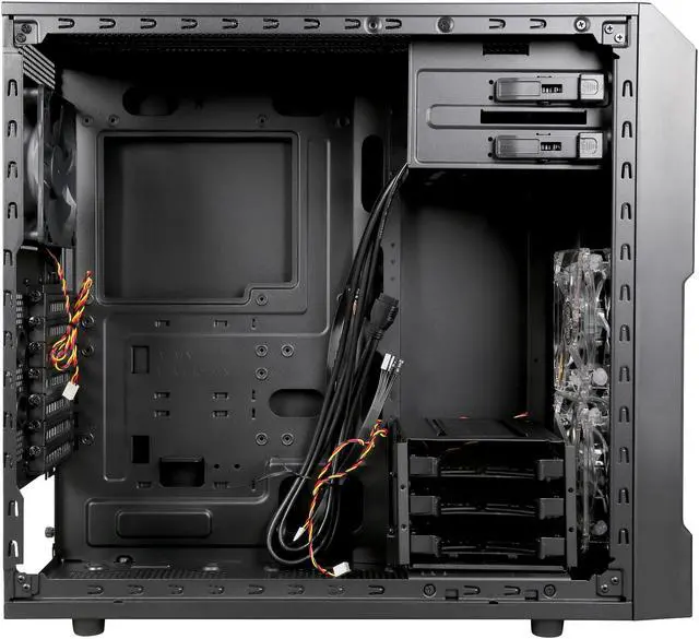 Alt view image 6 of 10 - ROSEWILL ATX Mid Tower Gaming Computer Case, Come with Three Fans- 2 x Front 120mm Fan, 1 x Rear 120mm Fan-Retail - Stryker M