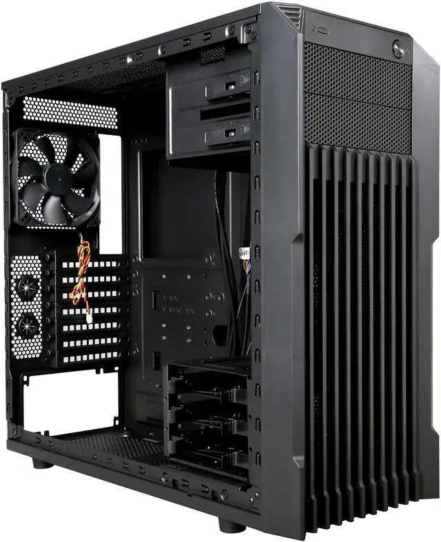 Alt view image 7 of 10 - ROSEWILL ATX Mid Tower Gaming Computer Case, Come with Three Fans- 2 x Front 120mm Fan, 1 x Rear 120mm Fan-Retail - Stryker M