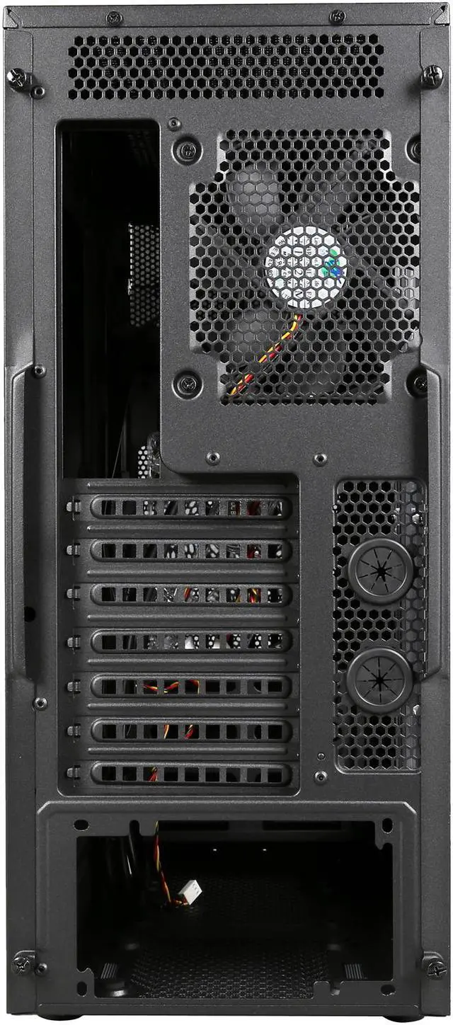 Alt view image 9 of 10 - ROSEWILL ATX Mid Tower Gaming Computer Case, Come with Three Fans- 2 x Front 120mm Fan, 1 x Rear 120mm Fan-Retail - Stryker M