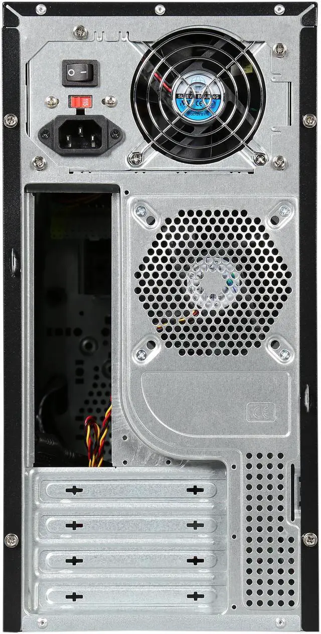 Alt view image 8 of 9 - ROSEWILL, Aesthetic Finish, 90mm Fan pre-installed, Mini Tower Computer Case with 400W Power Supply - R521-M